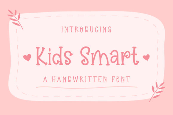 Kids Smart Font Poster 1