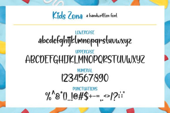 Kids Zona Font Poster 7