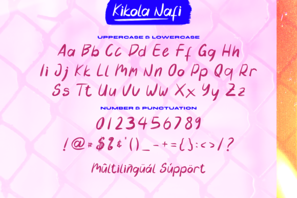 Kikola Nafi Font Poster 6