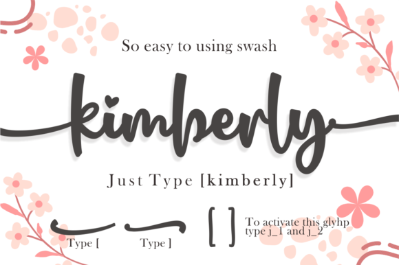 Kimberly Font Poster 2