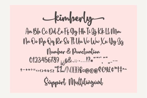 Kimberly Font Poster 8
