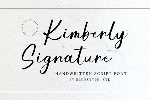 Kimberly Signature Font Poster 1