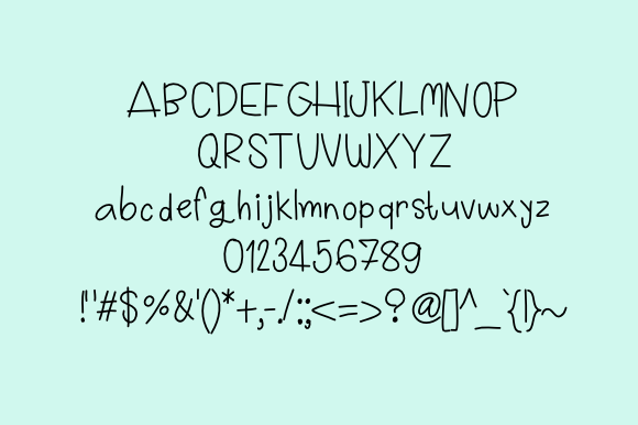 Kindergarten Font Poster 3