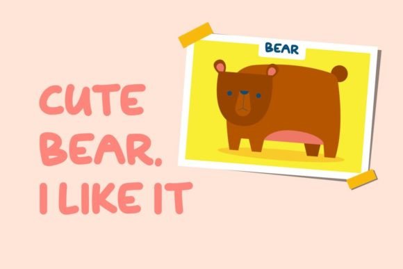 Kindie Bear Font Poster 4