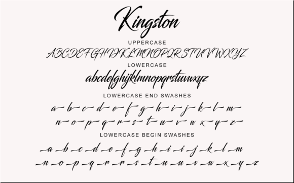 Kingston Font Poster 12