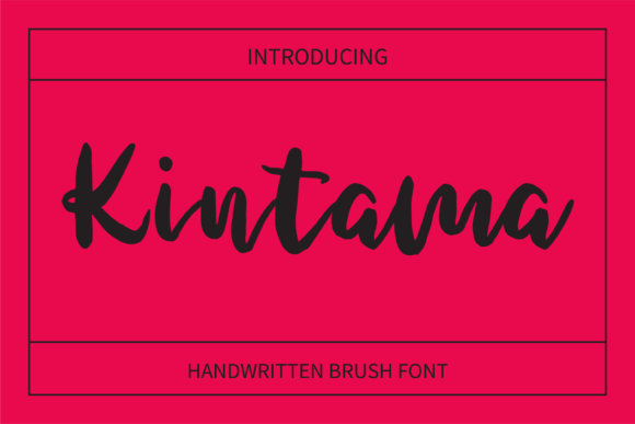 Kintama Font