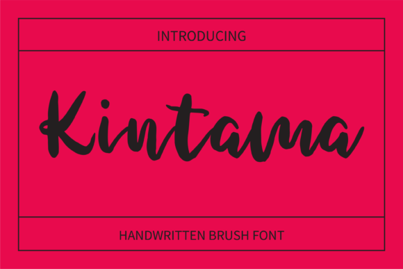 Kintama Font Poster 1