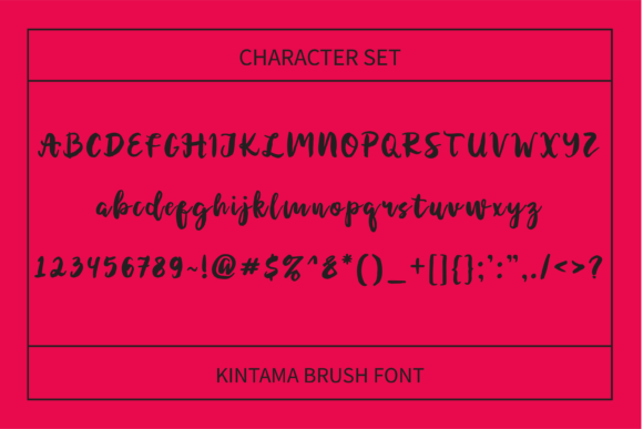 Kintama Font Poster 4