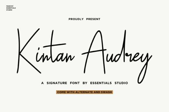 Kintan Audrey Font Poster 1