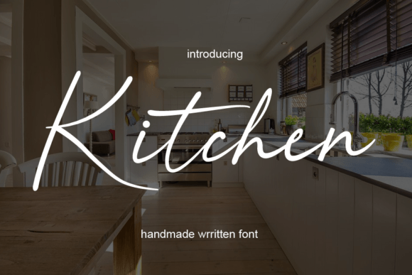 Kitchen Font Poster 1