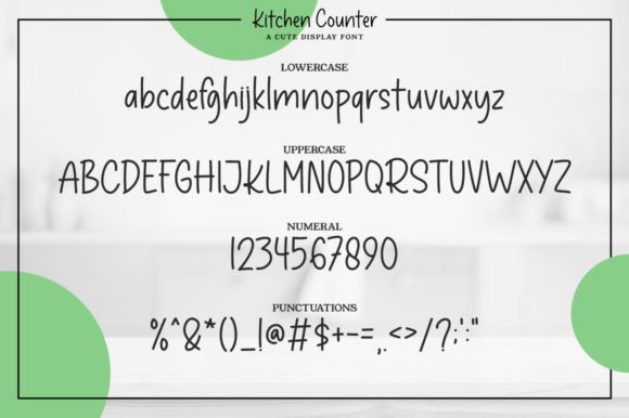 Kitchen Counter Font Poster 6