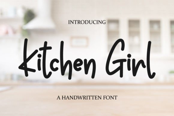 Kitchen Girl Font Poster 1
