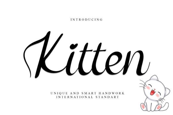 Kitten Font Poster 1