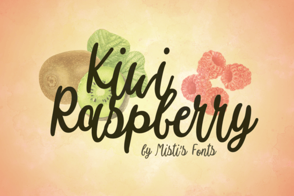 Kiwi Raspberry Font Poster 1