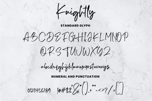 Knightly Font Poster 7