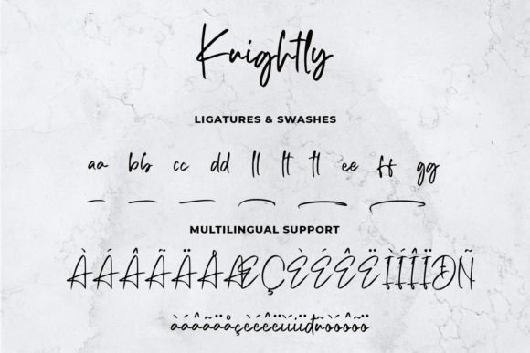 Knightly Font Poster 8
