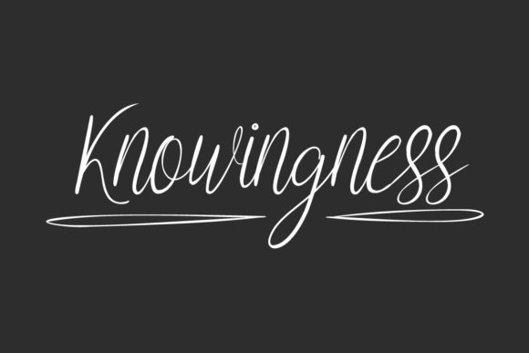 Knowingness Font Poster 1