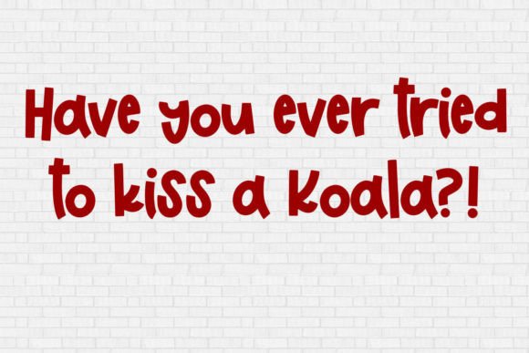 Koala Kisses Font Poster 3