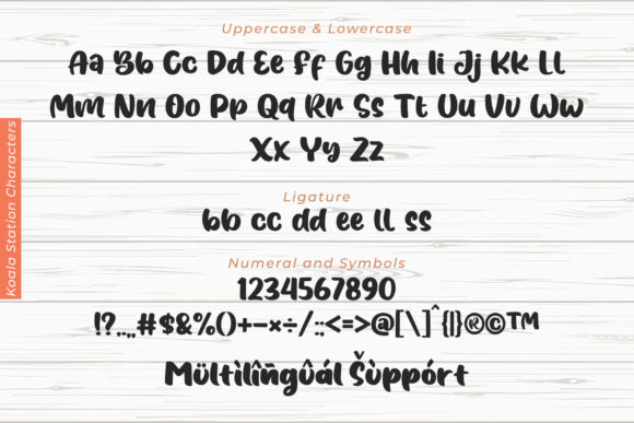 Koala Station Font Poster 10