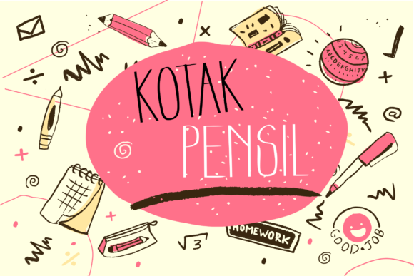 Kotak Pensil Font