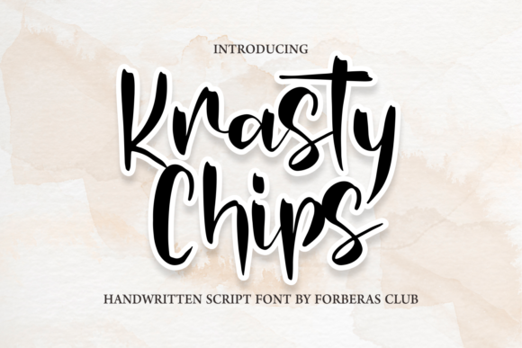Krasty Chips Font Krasty Chips Font Poster 1