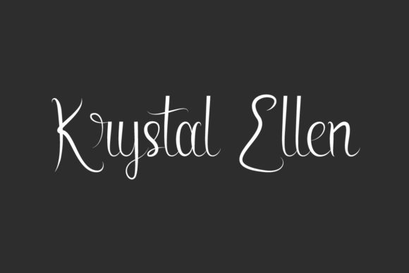 Krystal Ellen Font Poster 1