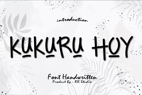 Kukuru Hoy Font Poster 1