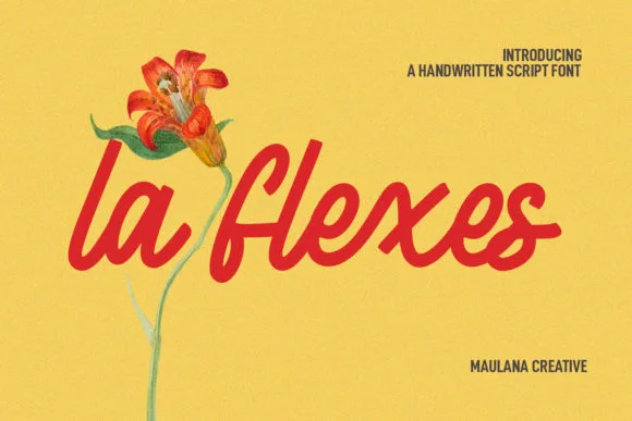 La Flexes Font La Flexes Font Poster 1