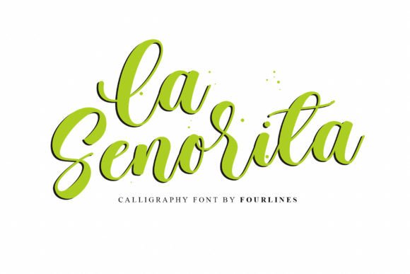 La Senorita Font Poster 1