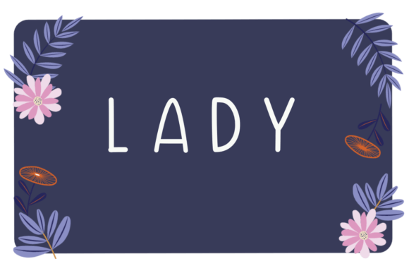 Lady Font Poster 1