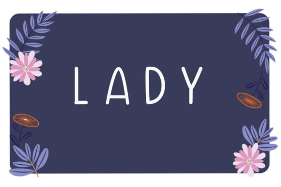 Lady Font Lady Font Poster 1