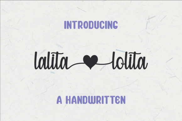 Lalita Lolita Font Poster 1