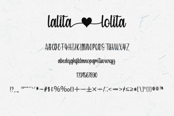 Lalita Lolita Font Poster 5
