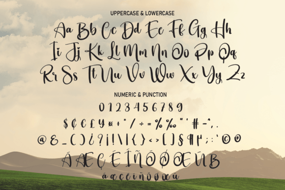 Landscape Font Poster 7