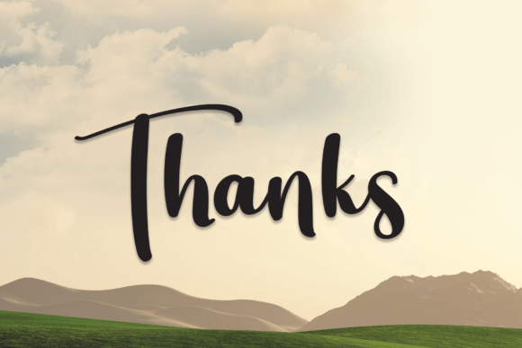 Landscape Font Poster 8