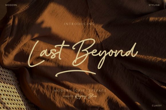 Last Beyond Font Poster 1
