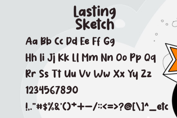 Lasting Sketch Font Poster 6