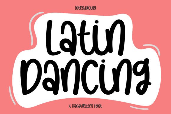 Latin Dancing Font Poster 1