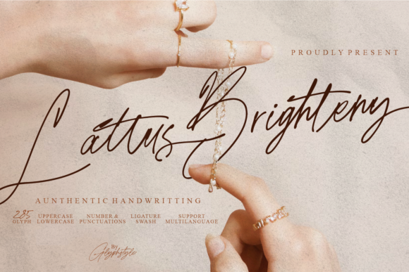 Lattus Brighteny Font Poster 1