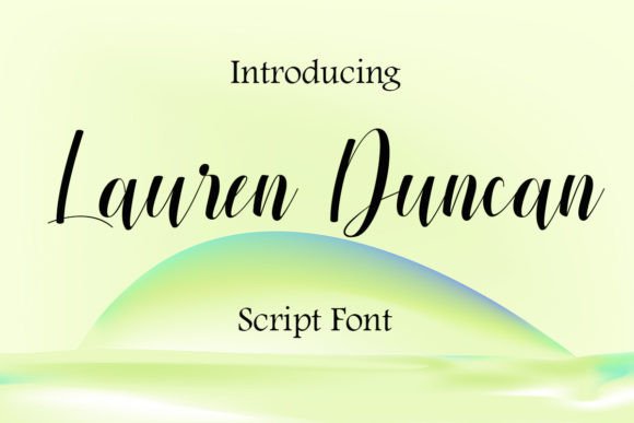 Lauren Duncan Font Poster 1