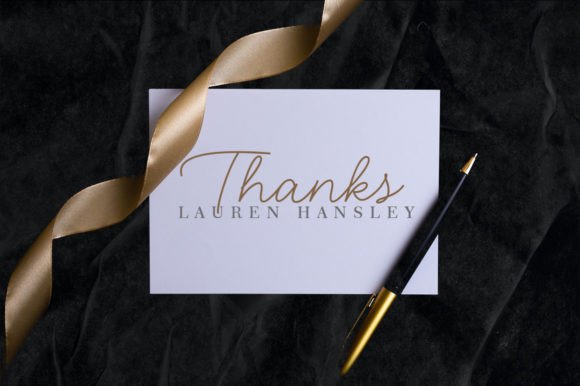 Lauren Hansley Font Poster 16