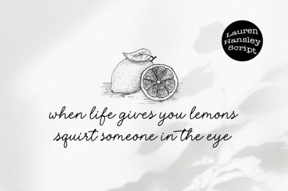 Lauren Hansley Font Poster 10