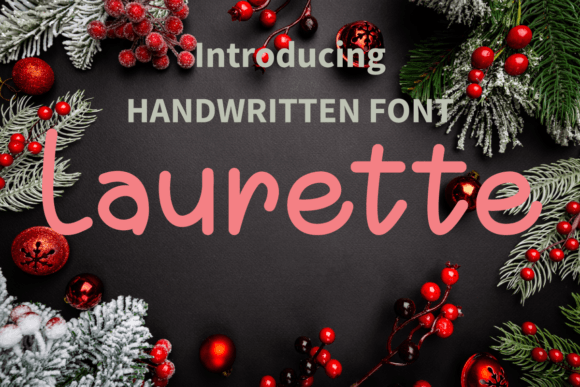 Laurette Font Poster 1