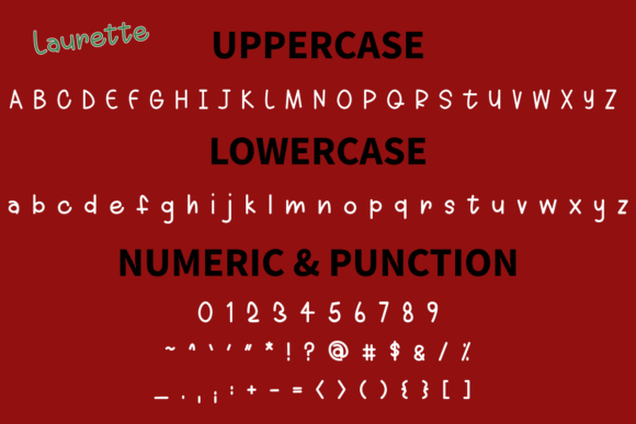 Laurette Font Poster 5