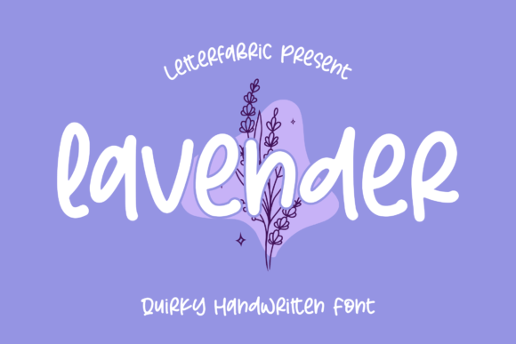 Lavender Font Poster 1