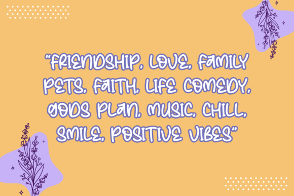 Lavender Font Poster 11
