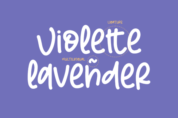 Lavender Font Poster 12