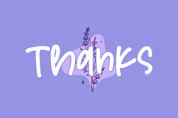 Lavender Font Poster 15