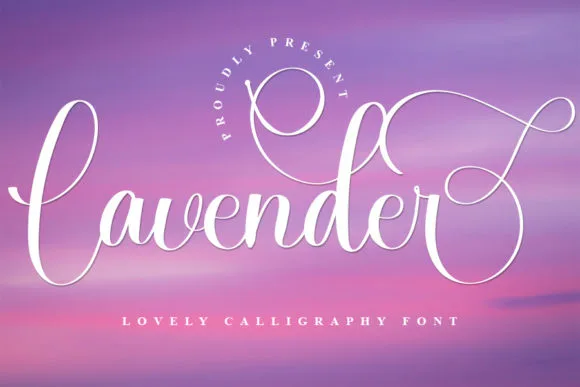 Lavender Font Lavender Font Poster 1