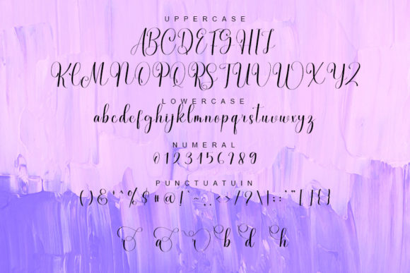 Lavender Font Poster 5